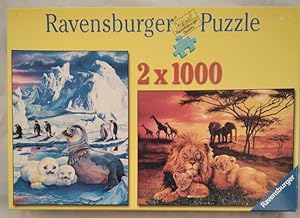 Ravensburger Nr. 167999: Heiß und Eis (2x1000)[Puzzle]. Achtung: Nicht geeignet für Kinder unter ...
