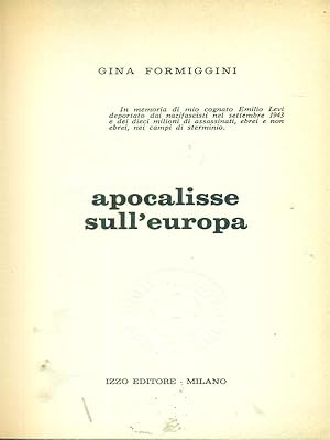 Seller image for Apocalisse sull'Europa for sale by Librodifaccia