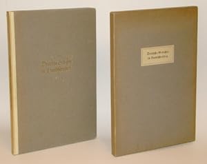 Deutsche Gedichte in Handschriften. Mit zahlreichen Lichtdrucktafeln. In einem Halbpergament Einb...