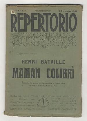 Seller image for Maman Colibr. Commedia in quattro atti. Traduzione di C. Zunini. for sale by Libreria Oreste Gozzini snc