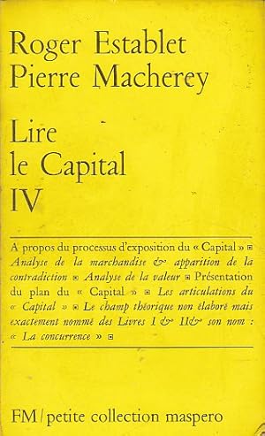 Immagine del venditore per Lire le Capital.IV venduto da LIBRERA GULLIVER