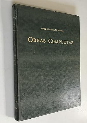 Seller image for Obras Completas Tomo XVII Tratado de Sociologia Eugenio Maria de Hostos for sale by Once Upon A Time