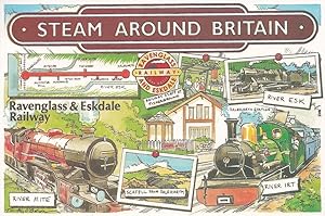Bild des Verkufers fr Ravenglass & Eskdale Railway Train River Esk Irt Mite Postcard zum Verkauf von Postcard Finder
