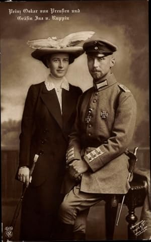 Bild des Verk�ufers f�r Ansichtskarte / Postkarte Oskar Prinz von Preu�en, Gr�fin Ina Marie - Verlag: NPG 4949 zum Verkauf von akpool.de - akpool GmbH