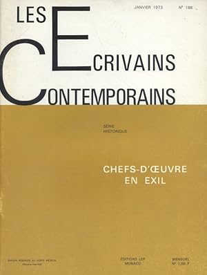 Seller image for Les crivains contemporains. N 188. Srie historique : Chefs-d'oeuvre en exil. (Tableaux du Louvre pendant la seconde guerre mondiale). Janvier 1973. for sale by Librairie Et Ctera (et caetera) - Sophie Rosire