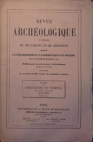 Etudes des dimensions du temple de Vénus Arsinoé. Vers 1860.