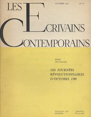 Les écrivains contemporains. N° 81. Série historique : Les journées révolutionnaires d'octobre 17...
