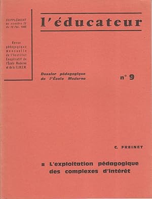 Seller image for L'exploitation pdagogique des complexes d'intrt. 15 fvrier 1965. for sale by Librairie Et Ctera (et caetera) - Sophie Rosire