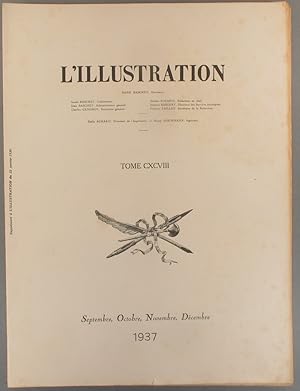 Imagen del vendedor de Table alphabtique de la revue L'Illustration. 1937, troisime volume. Tome CXCVIII : septembre  dcembre 1937. a la venta por Librairie Et Ctera (et caetera) - Sophie Rosire