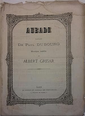 Aubade. Paroles de Paul Dubourg. 41ème année.