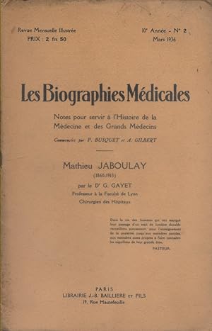 Les Biographies médicales 1937-2 : Marc-Antoine Petit (1766-1811), par le Docteur Jules Guiart. M...