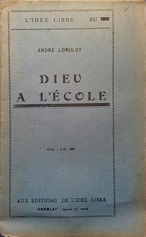 Dieu à l'école. Vers 1935.