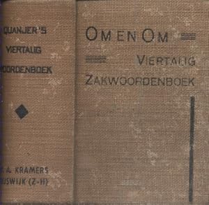 Imagen del vendedor de Quanjers viertalig Woordenboek. Dictionnaire nerlandais-franais-allemand-anglais (450 pages). Franais-nerlandais (215 pages) - Allemand-nerlandais (224 pages) - Anglais nerlandais (244 pages). Sans date. Vers 1950. a la venta por Librairie Et Ctera (et caetera) - Sophie Rosire