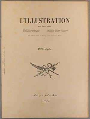 Table alphabétique de la revue L'Illustration. 1936, deuxième volume. Tome CXCIV : mai à août 1936.