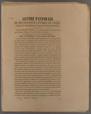 Lettre pastorale de Monseigneur l'évêque de Luçon - à la fin de la 3e visite générale des archipr...