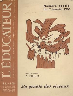 Imagen del vendedor de La gense des oiseaux. 1er janvier 1955. a la venta por Librairie Et Ctera (et caetera) - Sophie Rosire