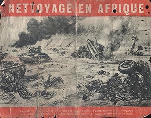 Nettoyage en Afrique. Tract allié sur la guerre en Lybie : Général Auchinleck contre Général Rommel.