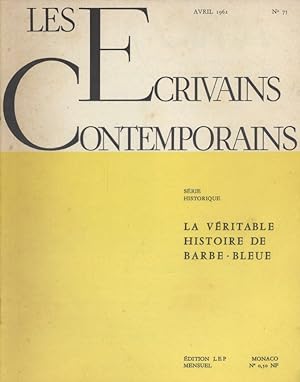Seller image for Les crivains contemporains. N 75. Srie historique : La vritable histoire de Barbe-Bleue. Avril 1962. for sale by Librairie Et Ctera (et caetera) - Sophie Rosire