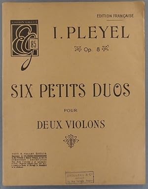 Image du vendeur pour Six petits duos pour deux violons, revus et doigts par Steiger. Partitions 1er et second violons Sans date. Vers 1950. mis en vente par Librairie Et Ctera (et caetera) - Sophie Rosire