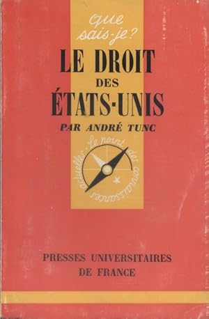 Imagen del vendedor de Le droit des tats-Unis. a la venta por Librairie Et Ctera (et caetera) - Sophie Rosire