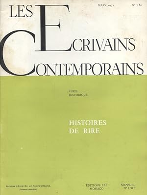 Seller image for Les crivains contemporains. N 180. Srie historique : Histoires de rire. Mars 1972. for sale by Librairie Et Ctera (et caetera) - Sophie Rosire