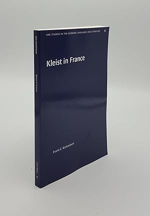 Bild des Verkufers fr KLEIST IN FRANCE (University of North Carolina Studies in Germanic Languages and Literature) zum Verkauf von Rothwell & Dunworth (ABA, ILAB)