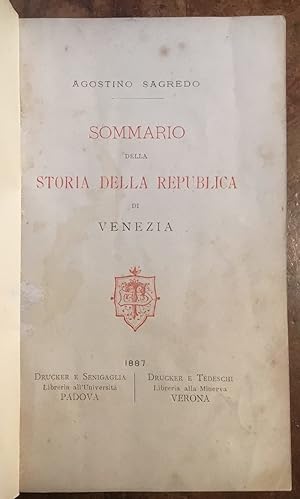 Sommario di Storia della Repubblica di Venezia