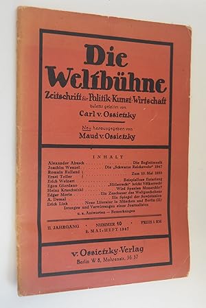 Die Weltbühne: Zeitschrift für Politik, Kunst, Wirtschaft. Heft 10 2.Mai 1947 II. Jahrgang