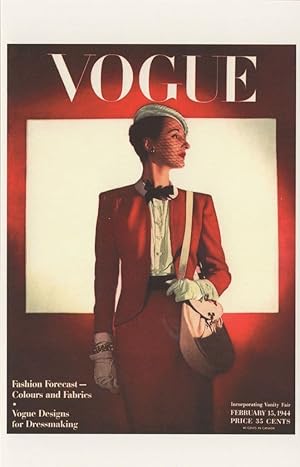 Betty McLauchlen In WW2 Ladies Suit Power Dressing Vogue Postcard