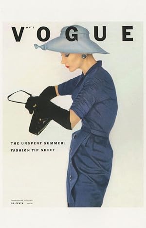 1952 Lisa Fonssagrives Swedish Supermodel Handbag Magazine Postcard