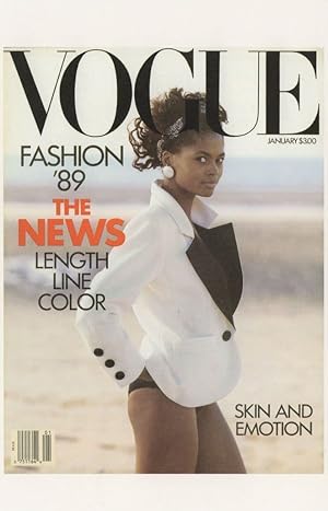 Karen Alexander Black Covergirl Supermodel Vogue Magazine Postcard