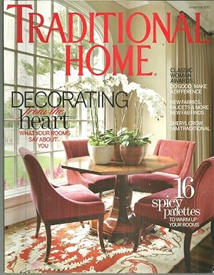 Seller image for TRADITIONAL HOME MAGAZINE NOVEMBER 2010 for sale by Gibson's Books