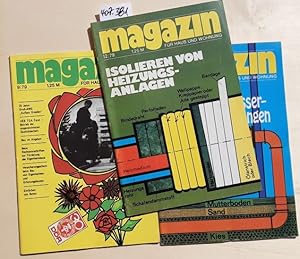 Magazin für Haus und Wohnung - 1979 / Hefte 9, 10, 12. (= 3 von 12 Heftausgaben des Jahrgangs)
