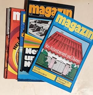 Magazin für Haus und Wohnung - 1977 / Hefte 8-12. (Hefte 1-4 fehlen = 5 von 12 Heftausgaben des J...