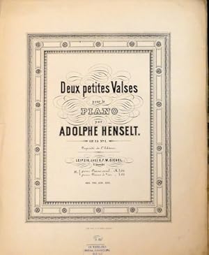 Seller image for Deux petites valses pour le piano. Op. 28. No. 1. Pour piano seul for sale by Paul van Kuik Antiquarian Music