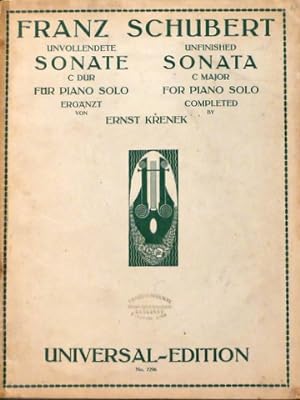 [D 840] Unvollendete Sonate C dur für Piano solo von Franz Schubert. Ergänzt von Ernst Krenek