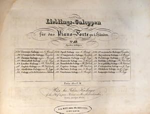 [Op. 74] Lieblings-Galoppen für das Pianoforte. No. [handschr.:] 52. Venetianer-Galop. 74tes Werk