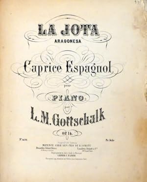 Image du vendeur pour La Jota aragonesa. Caprice espagnol pour piano. Op. 14 mis en vente par Paul van Kuik Antiquarian Music