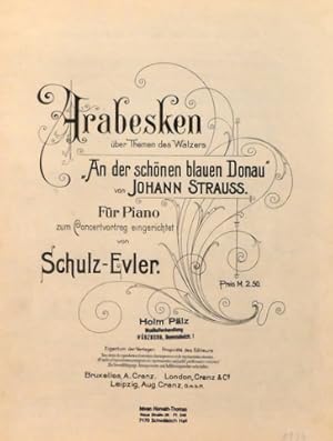 Arabesken über Themen des Walzers "An der schönen blauen Donau" von Johann Strauss. Für Piano zum...