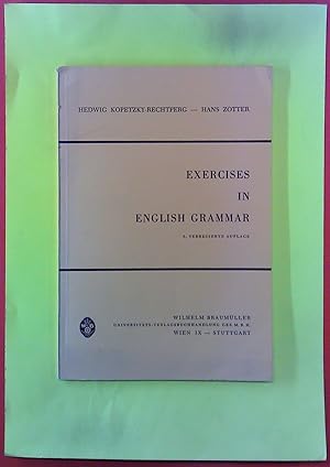 Bild des Verkufers fr Exercises in English Grammar. 3., verbesserte Auflage. zum Verkauf von biblion2