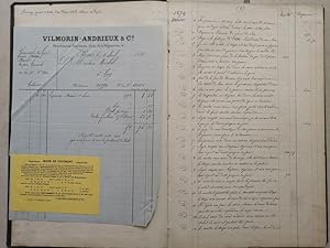 Journal quotidien d un vigneron cultivateur 1879 1886 - MICHEL Cultivateur à Goy - Récoltes Météo...