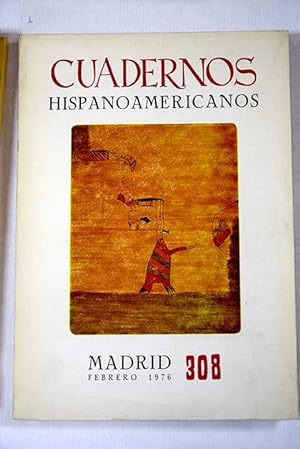 Bild des Verkufers fr Cuadernos Hispanoamericanos, Ao 1976, n 308:: Narradores en la obra de Juan Rulfo: estudios de sus funciones y efectos; El mito del pastor; Proyecto del adis; Obras de Jos de Pez en el Museo de Amrica de Madrid; Por qu se enfra la sopa?; Crnica de la fidelidad; Don Juan Manuel y su visin de la sociedad internacional del siglo XIV; Es Unamuno filsofo?; Los emigrantes rusos en las novelas de Baroja; Una ojeada a la poesa concreta en Hispanoamrica, dos precursores y escasos epgonos; Tiempo de silencio, novela amorosa; Para leer a Jos Luis Gonzlez: un repaso de su segunda salida; Una visin interior del Trienio Liberal; Una poesa olvidada de Gabriela Mistral; La claridad sobre Carlos Edmundo de Ory zum Verkauf von Alcan Libros