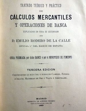 CALCULOS MERCANTILES Y OPERACIONES DE BANCA