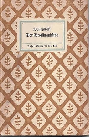 Immagine del venditore per Der Groinquisitor (IB 149). bertragen von Rudolf Kassner. 44. (46.) - 55. Tsd. venduto da Antiquariat & Buchhandlung Rose