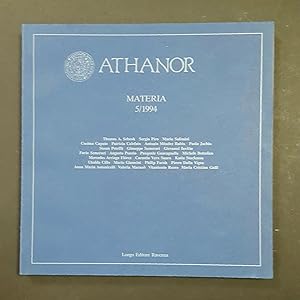 AA. VV. Athanor. Materia. Longo Editore. n. 5 1994