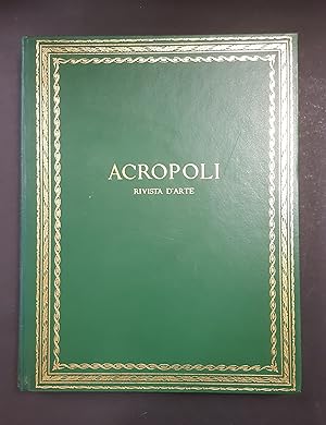 AA. VV. Acropoli Anno II 1961-62. Edizioni Acropoli. 1962 - I