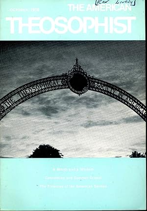 Imagen del vendedor de The American Theosophist : Official Organ of the Theosophical Society in America : October 1978, Volume 66, Number 10. [Venus, goddess of intelligent love; A mouth and a wisdom;Convention and summer school] a la venta por Joseph Valles - Books