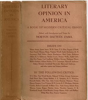 Seller image for LITERARY OPINION IN AMERICA: Essays Illustrating the Status, Methods, and Problems of Criticism in the United States Since the War. for sale by Blue Mountain Books & Manuscripts, Ltd.