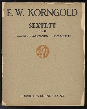 Immagine del venditore per [Op. 10]. Sextett . 2 Violonen, 2 Bratschen, 2 Violoncelle. [Parts] venduto da J & J LUBRANO MUSIC ANTIQUARIANS LLC