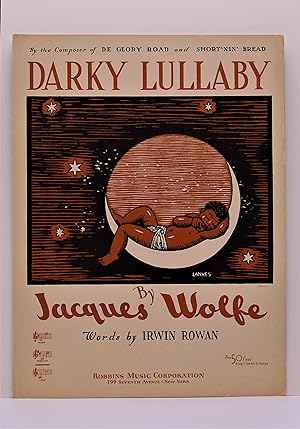 DARKY LULLABY [Sheet Music accompanied by Letter from Composer to Illustrator]